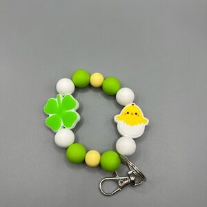 Colorful Easter Beaded Keychain - Handmade K0224C